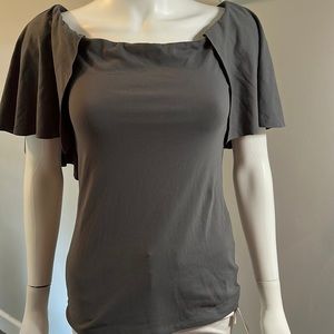 NWT SMALL SUSANA MONACO GREY BLOUSE
